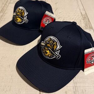 2 Charleston River Dogs Baseball Caps MiLB genuine OS